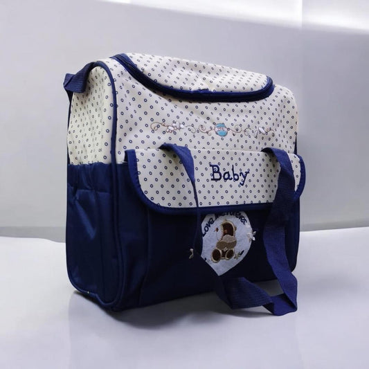 Unisex Blue Baby Bag - Essential Diaper Backpack