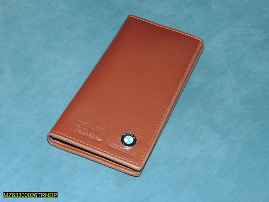 Men's Leather Plain Bi-Fold Wallet